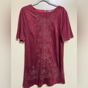 Miss Me Faux Suede Dress,‎ Size M